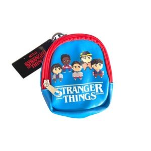 Stranger Things Mini Backpack Coin Purse Bag Clip Pixel Characters NWT  - Bin E